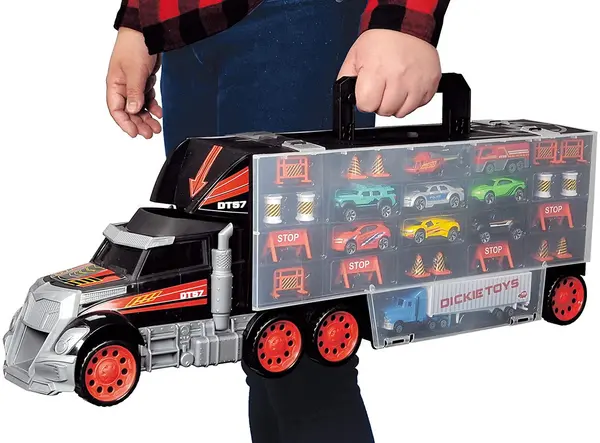 Set masinute - Super camion pentru transport si depozitare / Truck Carry Case | Dickie Toys