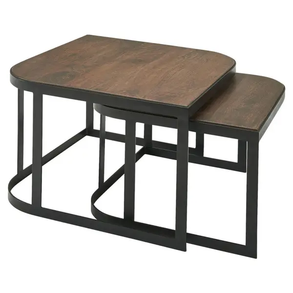 Set Măsuțe De Cafea din lemn, 60/60/40 cm