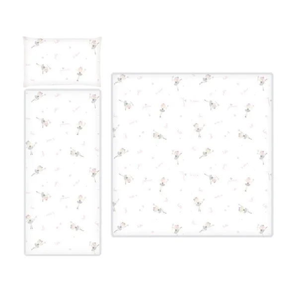 Set matlasat pentru carucior Lorelli Ranfors pink