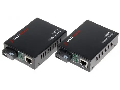 Set mediaconvertoare Single Mode RX TX conector SC max 20KM, M-207M