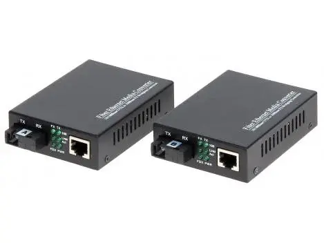 Set mediaconvertor RX TX Multi Mode conectori SC max 2KM, Safer OM1-MM
