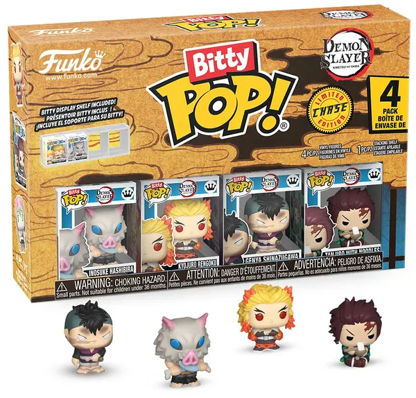 Set mini figurine Funko Bitty POP! Animation: Demon Slayer - 4 piese (Seria 3)