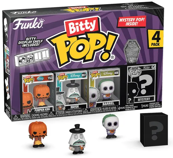 Set mini figurine Funko Bitty POP! Disney: Nightmare Before Christmas - 4-Pack (Series 2)