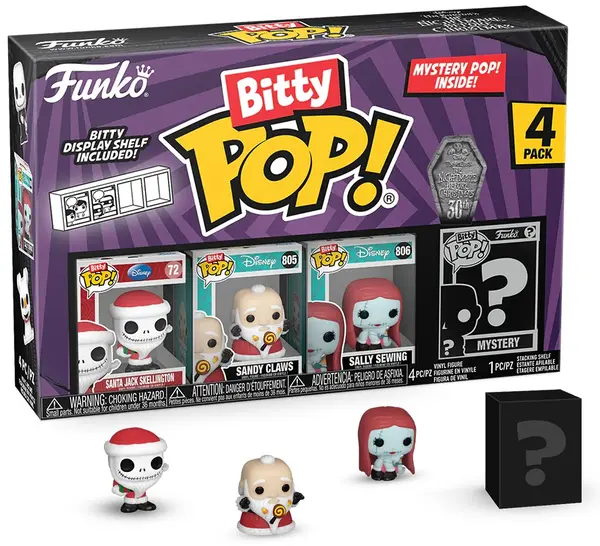 Set mini figurine Funko Bitty POP! Disney: Nightmare Before Christmas - 4-Pack (Series 4)