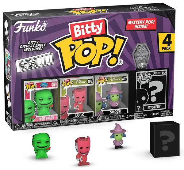 Set mini figurine Funko Bitty POP! Disney: Nightmare Before Christmas - 4-Pack (Series 1)