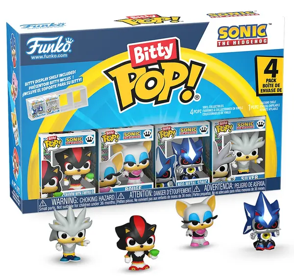 Set mini figurine Funko Bitty POP! Games: Sonic The Hedgehog - 4 Pack (Series 1)