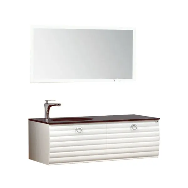 Set mobilier baie Orka Anzer suspendat 3 piese alb 120 cm