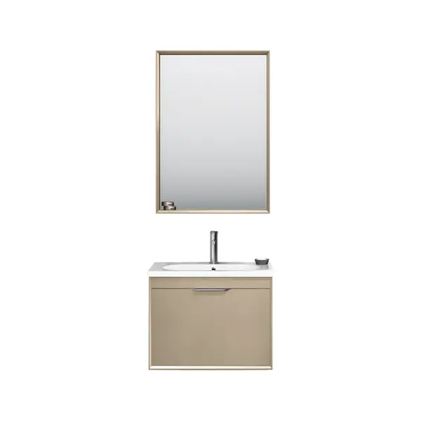 Set mobilier baie Orka Clay suspendat 3 piese sahra 65 cm
