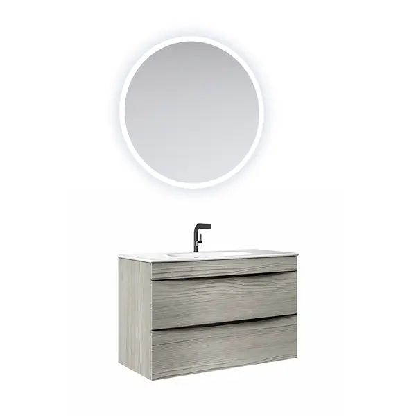 Set mobilier baie Orka Vento suspendat 3 piese Dublin 80 cm