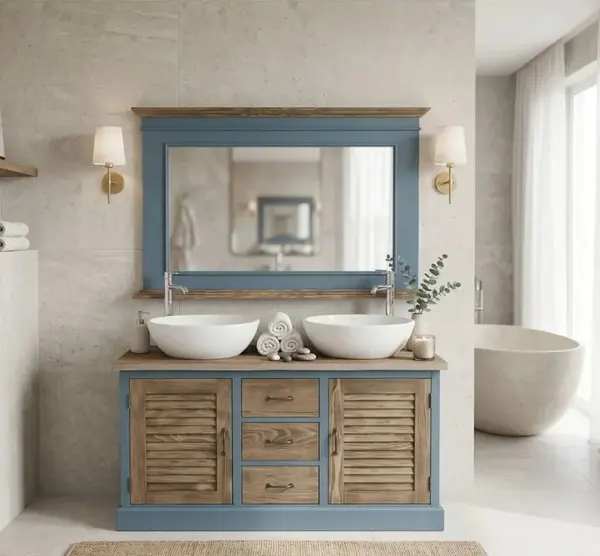 Set Mobilier Baie Shutter Duo cu finisaj Deep Brushed (Top plate)