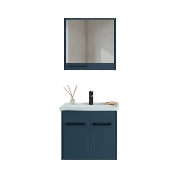 Set mobilier baie Sofia suspendat 3 piese albastru 65 cm