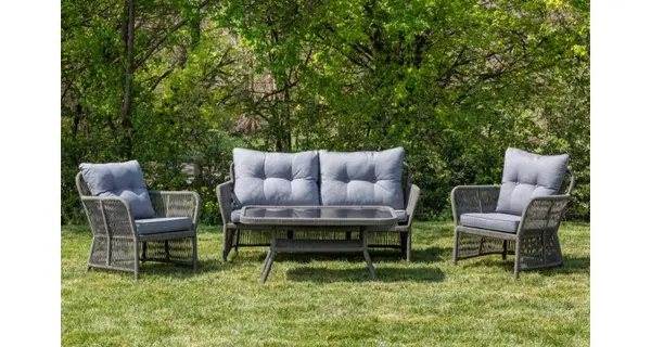 Set mobilier de gradina premium, Bury, ratan sintetic