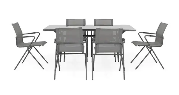 Set mobilier DRESDA terasa/gradina, 6 scaune si masa