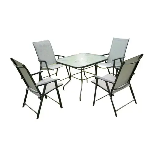 Set mobilier gradina Heinner DALMA, masa + 4 scaune pliabile