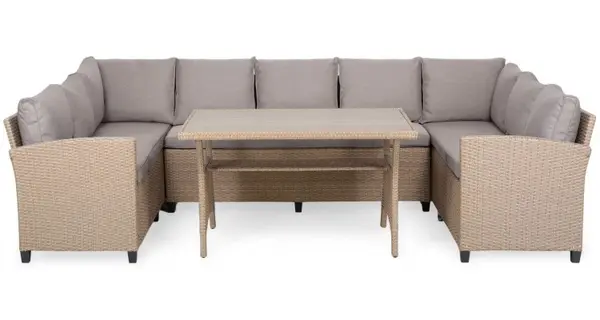 Set mobilier terasa Baxter, coltar cu spatiu depozitare