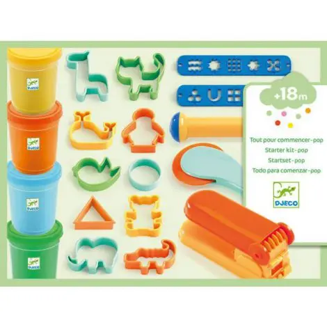Set modelaj cu plastilina Djeco, culori Pop