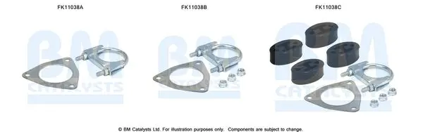 Set montaj, filtru funingine/particule BM CATALYSTS FK11038