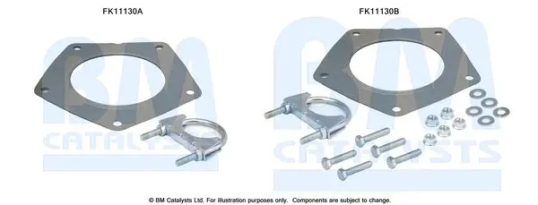 Set montaj, filtru funingine/particule BM CATALYSTS FK11130