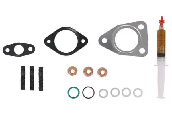 Set montaj turbocompresor (cu garnituri) potrivit ALFA ROMEO 159, BRERA, GIULIETTA, SPIDER; FIAT BRAVO II, DOBLO, DOBLO CARGO, FREEMONT, SEDICI; OPEL ASTRA J, ASTRA J GTC, COMBO TOUR 1.6D 2.0D 06.06-