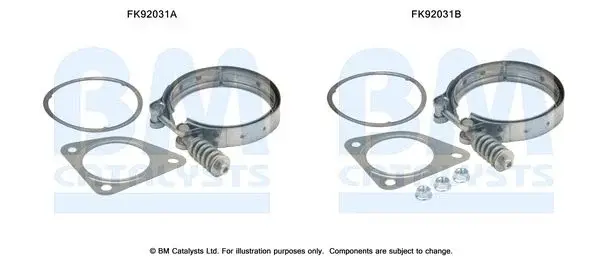 Set montare sistem esapament potrivit OPEL ASTRA J, ASTRA J GTC, CORSA D, INSIGNIA A; SAAB 9-5 1.6 11.06-