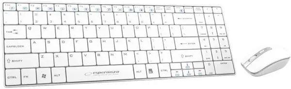 Set mouse si tastatura Esperanza - EK122 Liberty, alb