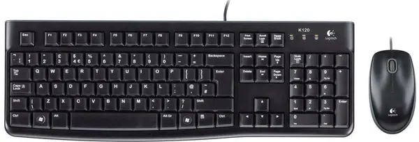 Set mouse si tastatura Logitech - MK120, negru