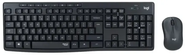 Set mouse si tastaura wireless Logitech - MK295, negre