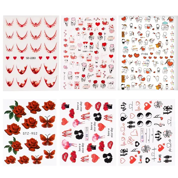 Set Nail Art Hello Love