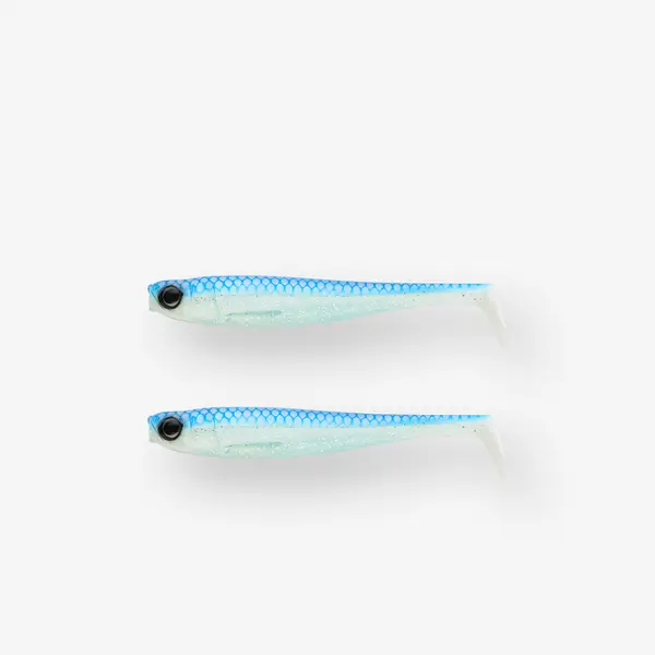 Set năluci flexibile SHAD ȘTIUCĂ ROGEN 120 ALBASTRU X2