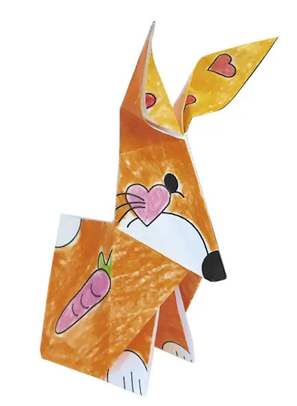 Set origami - Coloring Origami - Hares | Fridolin