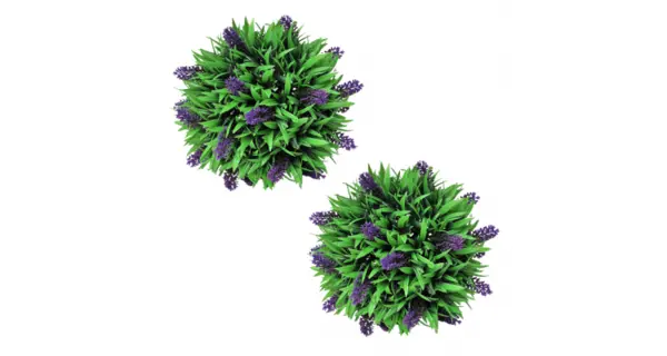 Set ornamente florale artificiale cu lavanda, 28 cm, 2 buc.