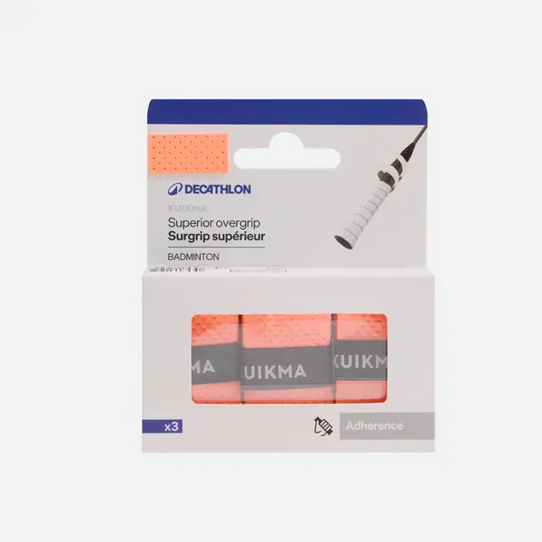 Set Overgrip Badminton Confort X 3 - Portocaliu