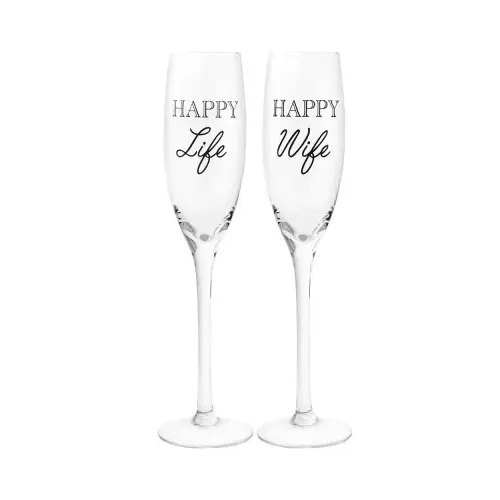 Set pahare - Happy Wife, Happy Life | Lesser & Pavey