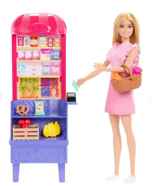 Set papusa cu accesorii Barbie Supermarket Teresa Recipe for Friendship