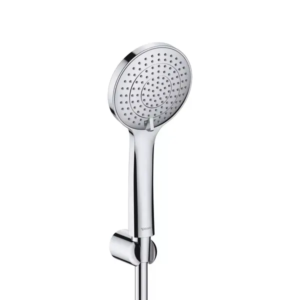 Set para dus Duravit UV0712002010, aparenta, 110 mm, 3 functii, suport/furtun, Crom lucios