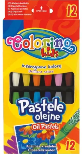 Set pasteluri uleioase Colorino Kids - 12 culori