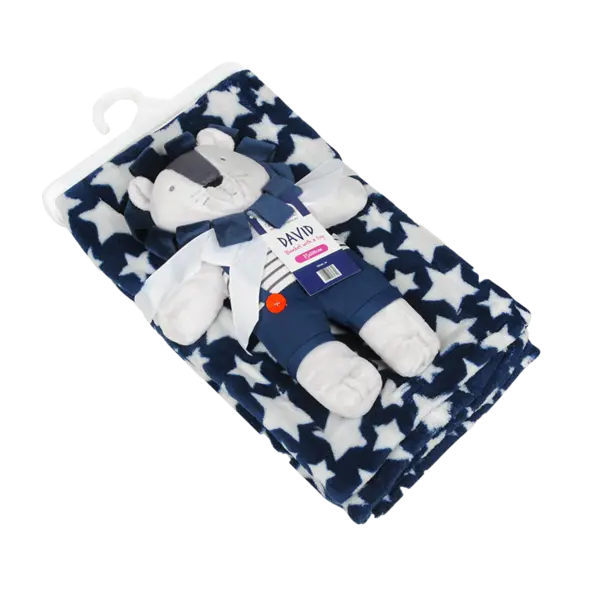 Set paturica Carol Baby Blanket si jucarie de plus Lion 04