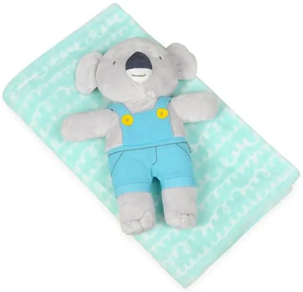 Set paturica si jucarie de plus Baby Matex - Carol, 85 х 100 cm, Koala