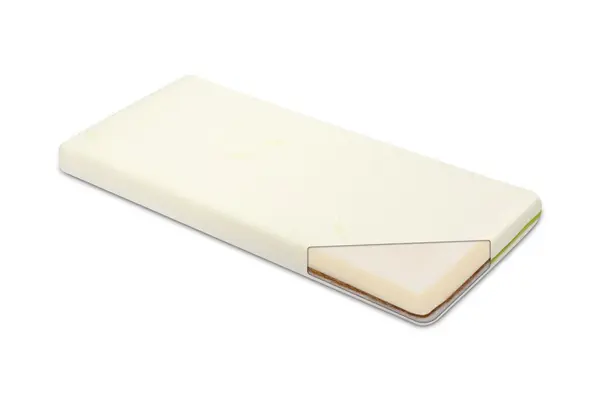 Set patut copii Nichiduta Mini Cot White cu laterala culisanta,somiera reglabila pe 4 nivele de inaltime,Roti cu blocare si Margini rotunjite + Saltea Sensillo spuma-cocos 7cm cu husa din tesatura cu Aloe Vera