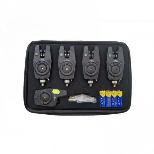 Set Penar 4 Avertizori + Statie East Shark SP08 - 12 Culori Intershimbabile si Snag Bar inclus