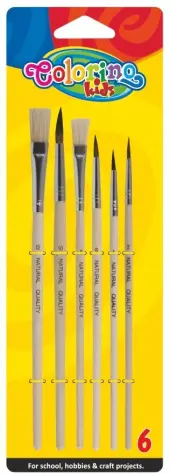 Set pensule pentru pictură Colorino Kids - 6 buc