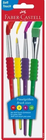 Set pensule pentru pictură în blister Faber Castell - № 10, 2, 6 si 12