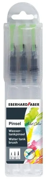 Set pensule pentru vopsele acrilice Eberhard Faber - Artist, 3 bucăți