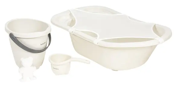 Set pentru baie bebe BabyJem - 5 piese , Sand Beggie