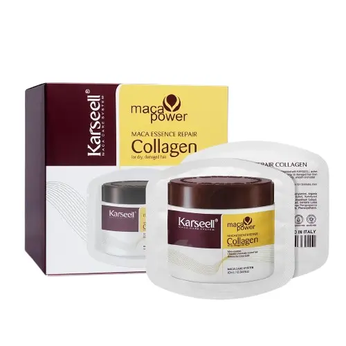 Set pentru calatorie Masti de par Maca Essence Repair, 24 bucati, Karseell