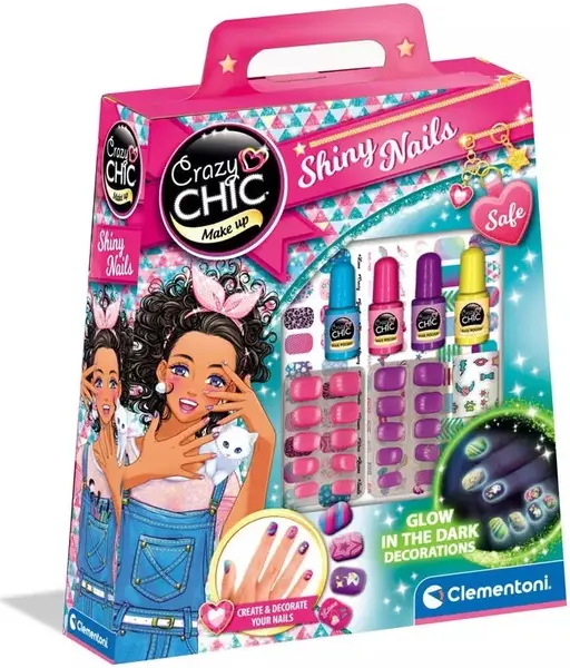 Set pentru copii - Clementoni Crazy Chic - Shiny nails