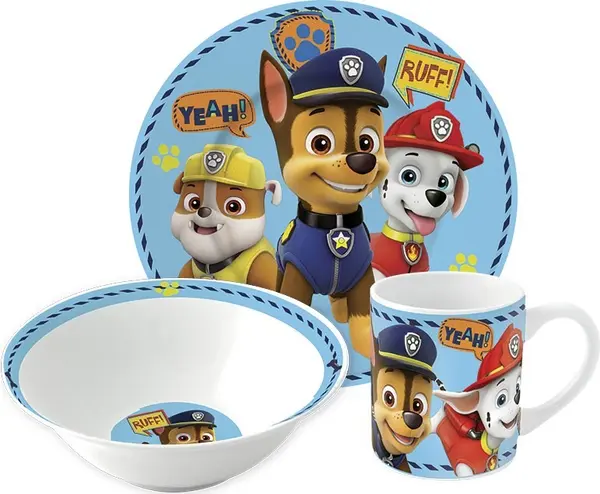 Set pentru copii pentru masă Stor - Paw Patrol, 3 piese