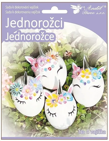 Set pentru decorarea ouălor Andel Prerov - Unicorni
