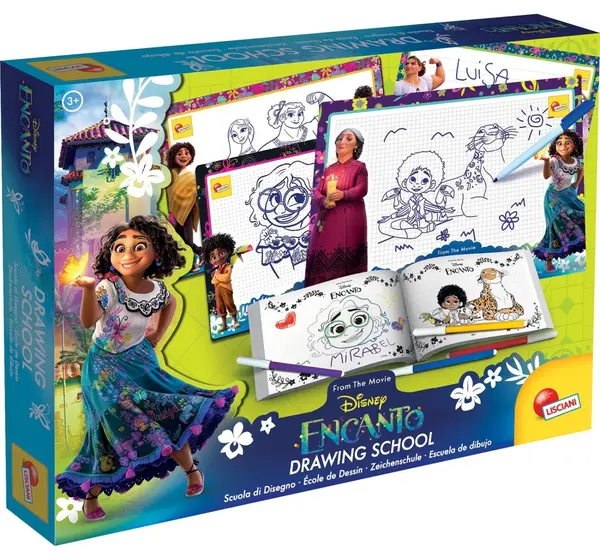 Set pentru desen Lisciani Giochi - Encanto, școală de desen