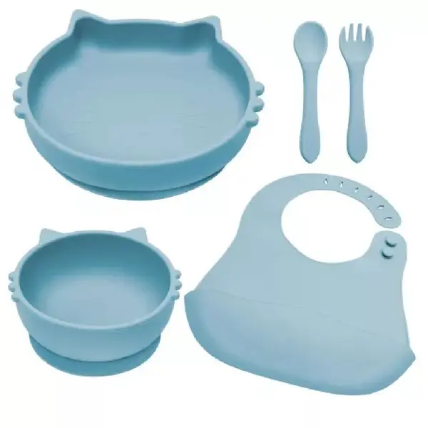 Set pentru diversificare Kitty +6 luni Aqua Blue, 1 bucata, Appekids